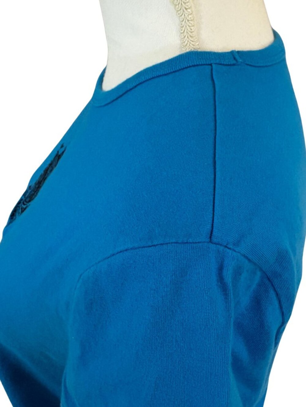 Ralph Lauren - Lauren Active Womens Blue Sz M Cotton T-Shirt 90'S y2k (SKU: 45W) - Picture 6 of 11